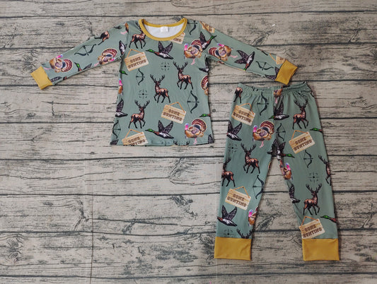 Pre-order BLP0819 baby Boys hunting pajamas