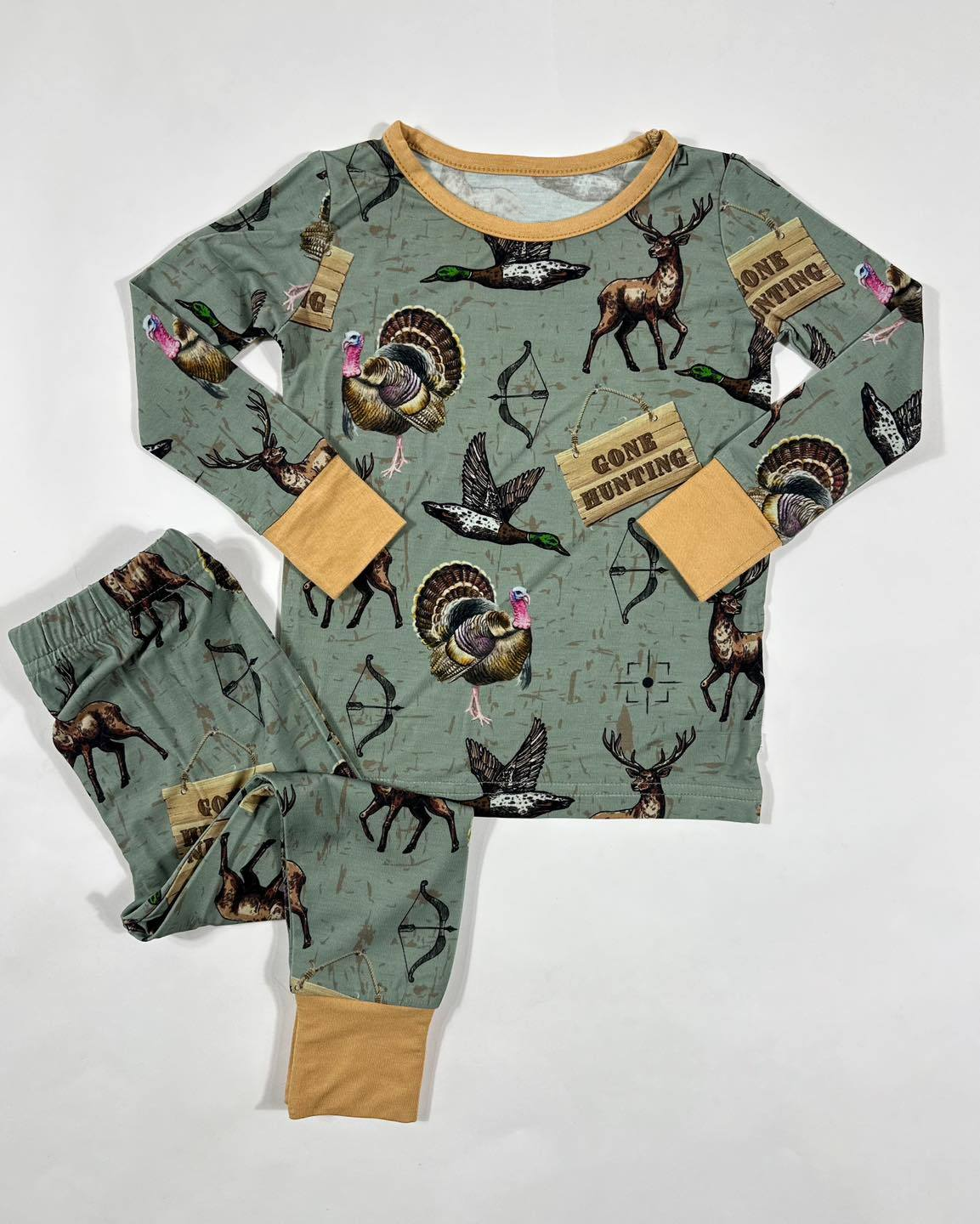 Pre-order BLP0819 baby Boys hunting pajamas