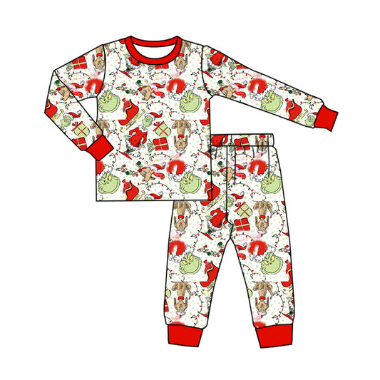 Pre-order BLP0838 baby Boys Christmas pajamas ( Deadline August 30 )