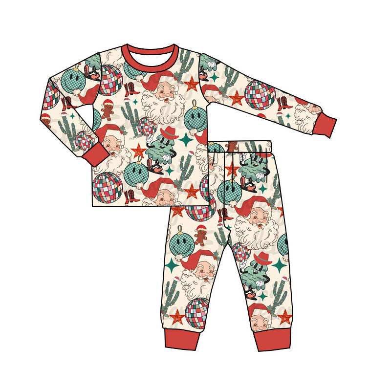 Pre-order BLP0841 baby Boys Christmas santa pajamas ( Deadline September 2 )