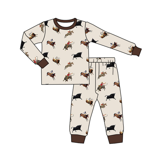 Pre-order BLP0844 baby Boys cowboy pajamas ( Deadline September 2 )