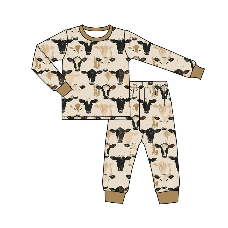 Pre-order BLP0860 baby Boys cow pajamas