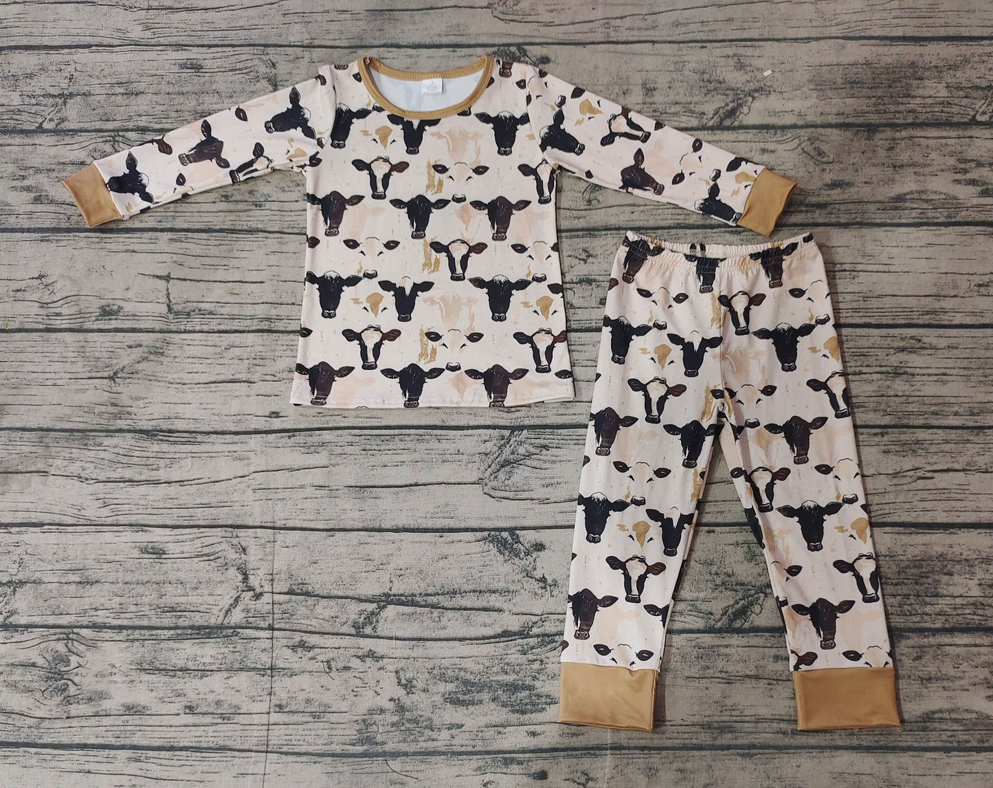 Pre-order BLP0860 baby Boys cow pajamas