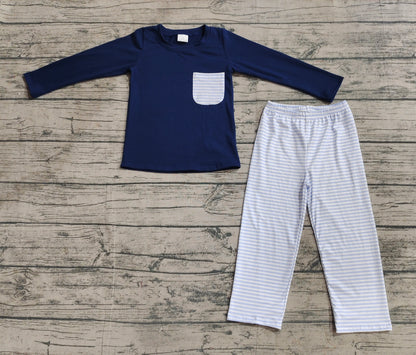 Pre-order BLP0868 baby Boys navy outfits