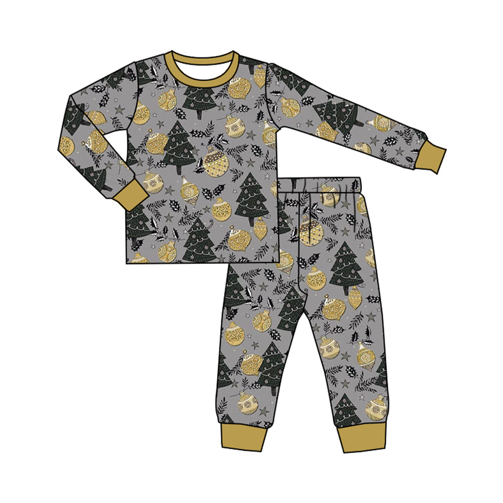 Pre-order BLP0869 baby Boys Christmas tree pajamas ( Deadline September 10 )