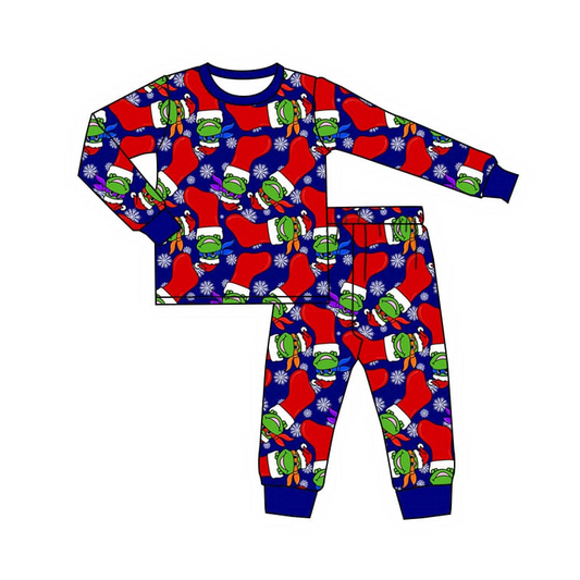 Pre-order BLP0870 baby Boys Christmas socks pajamas ( Deadline September 11 )