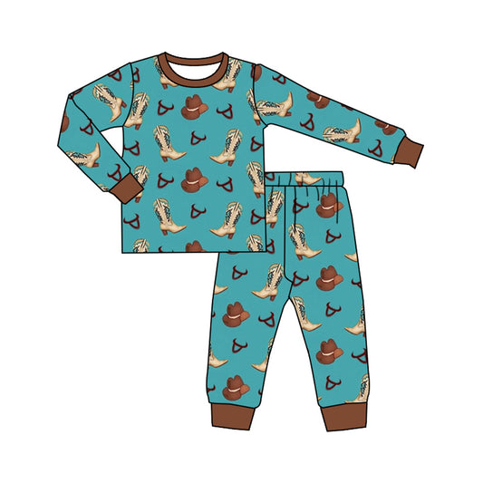 Pre-order BLP0872 baby Boys western pajamas ( Deadline September 12 )