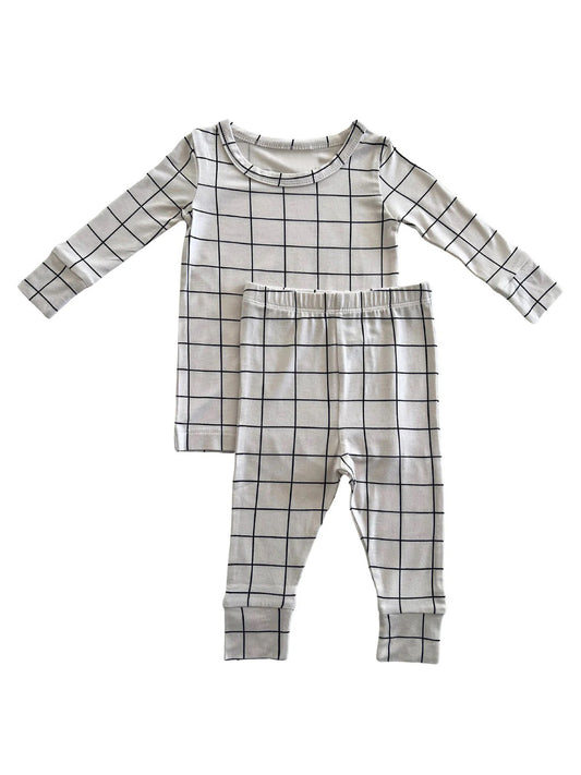 Pre-order BLP0880 baby Boys Plaid pajamas ( Deadline September 14 )