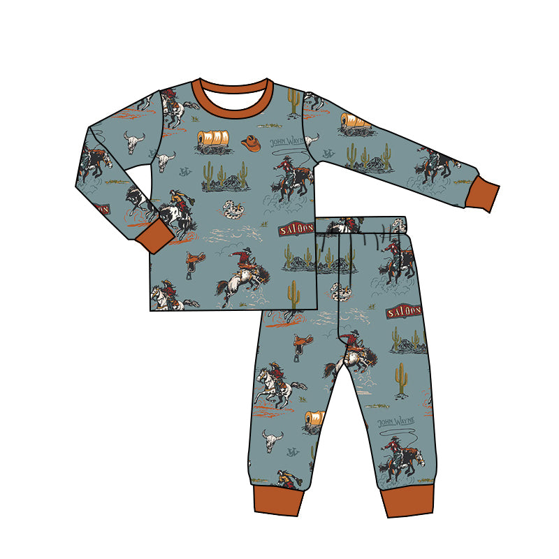 Pre-order BLP0900 baby Boys western pajamas ( Deadline September 18 )