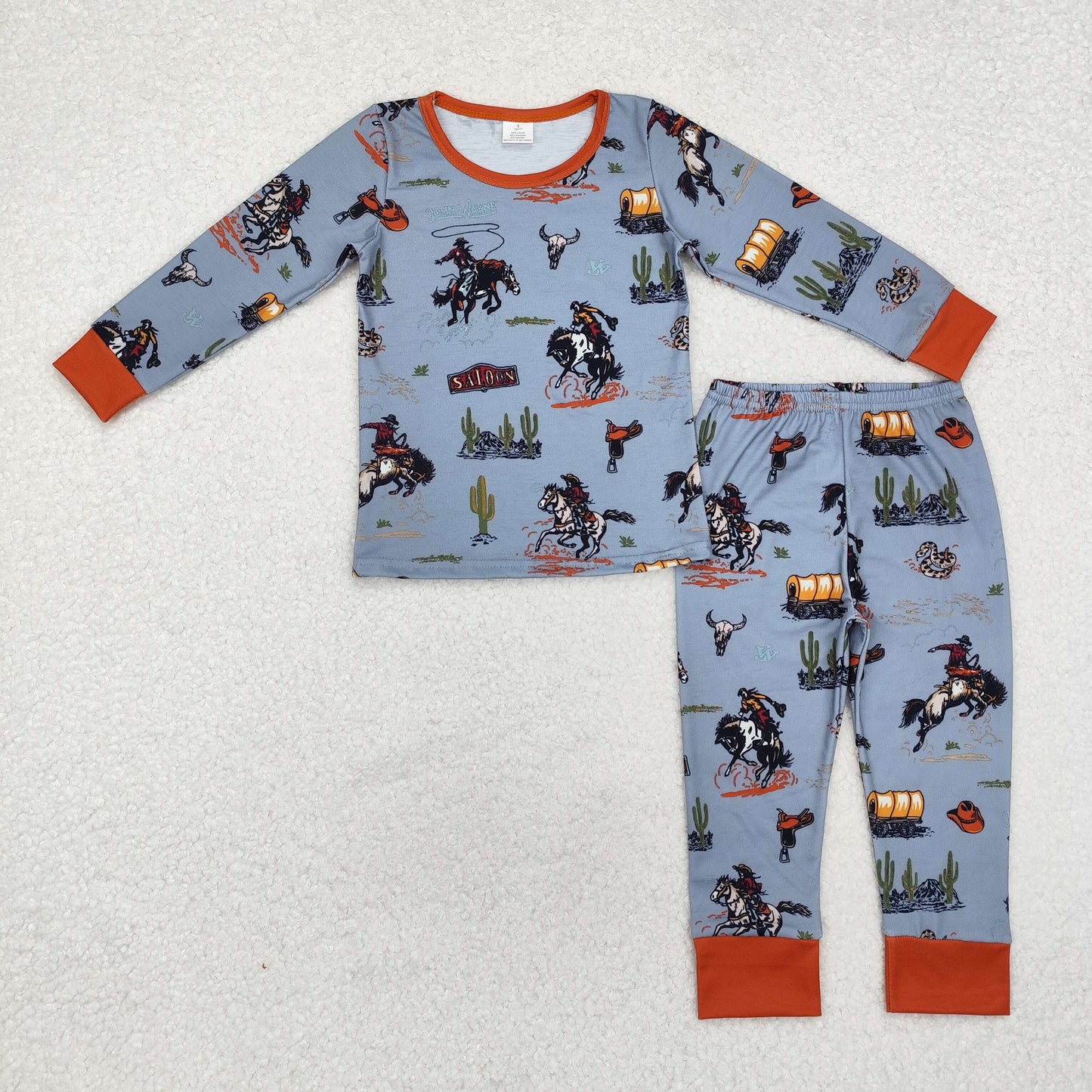 BLP0900 baby Boys western pajamas