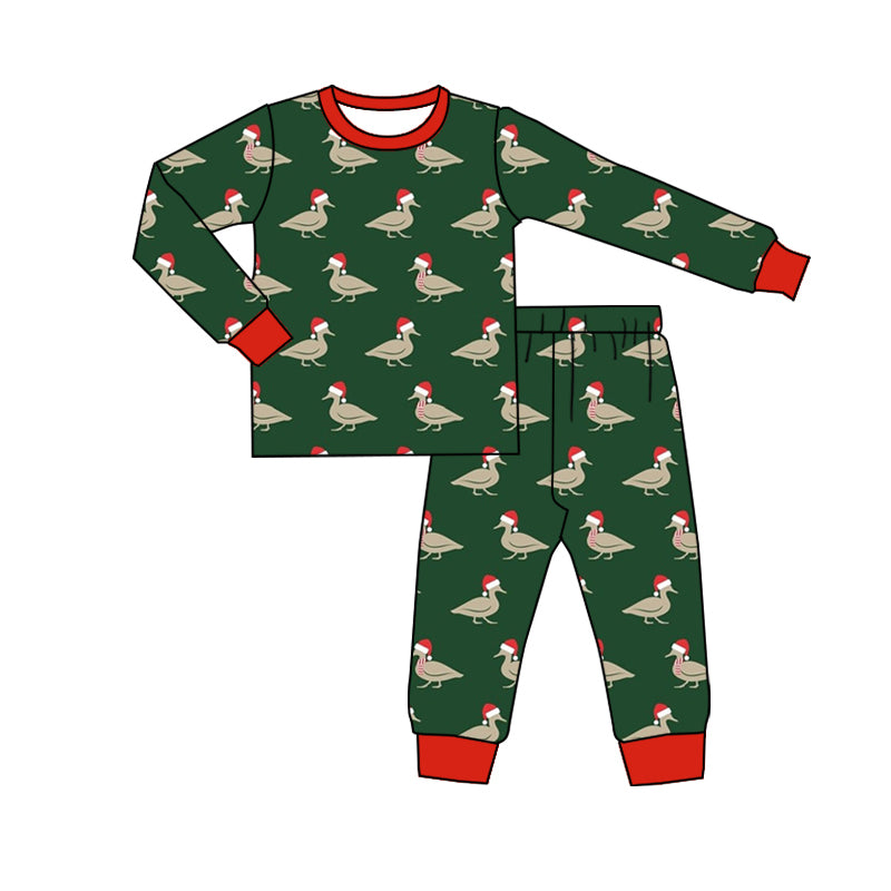 Pre-order BLP0903 baby Boys Christmas duck pajamas ( Deadline September 19 )