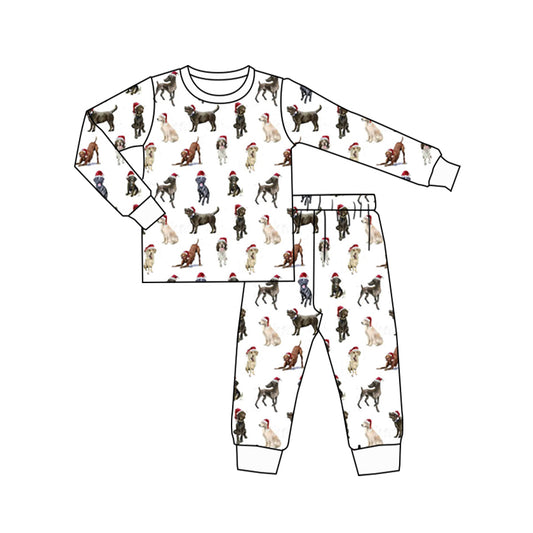 Pre-order BLP0930 baby Boys Christmas dog pajamas ( Deadline September 25 )