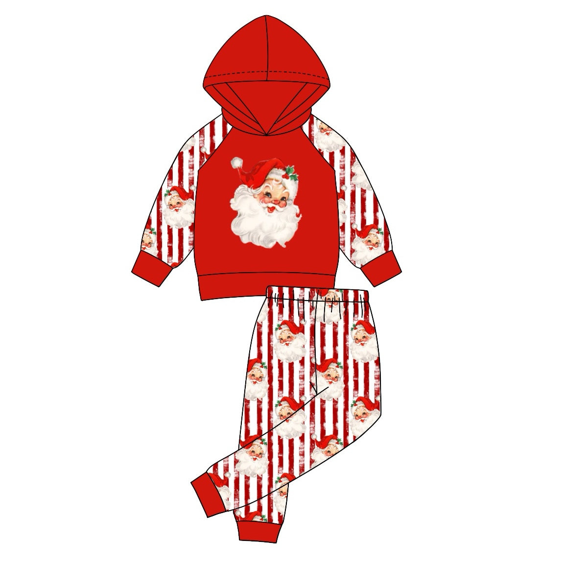 Pre-order BLP0931 baby Boys Christmas santa hoodies ( Deadline September 25 )