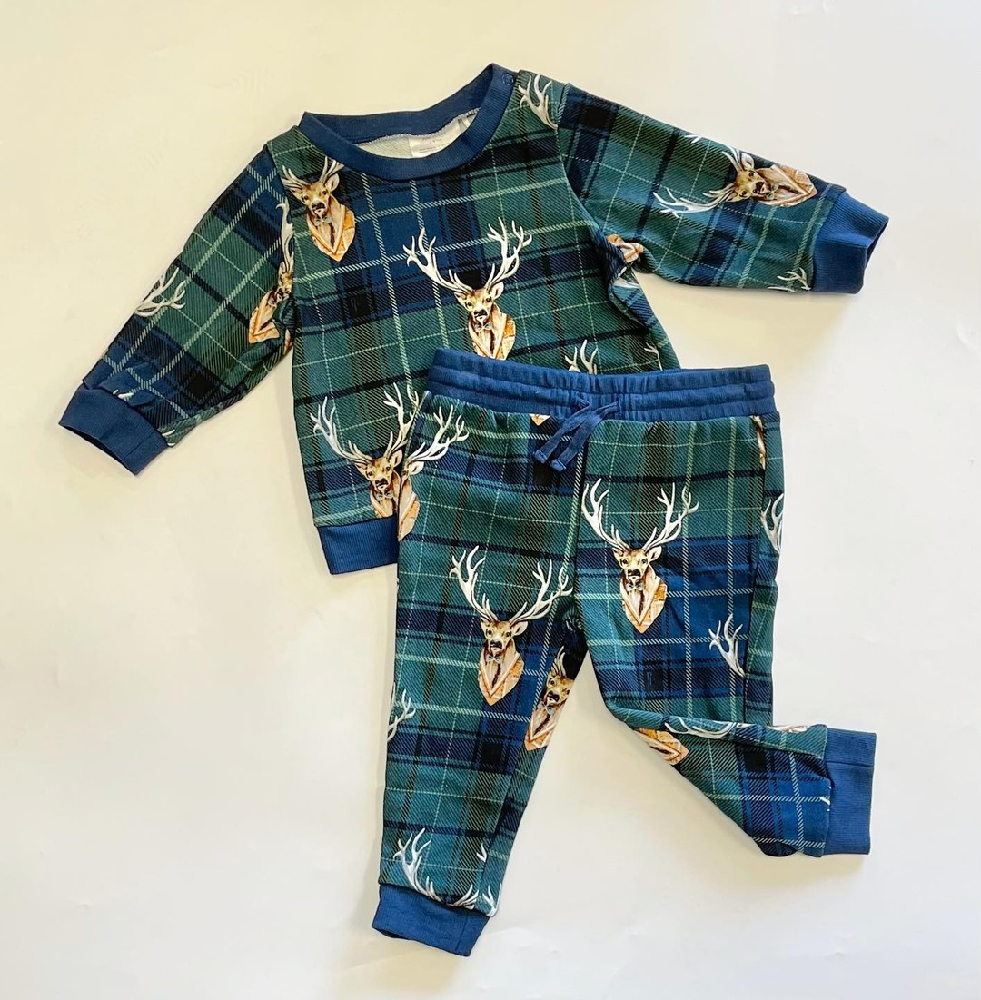 Pre-order BLP0936 baby Boys deer outfits ( Deadline September 27 )