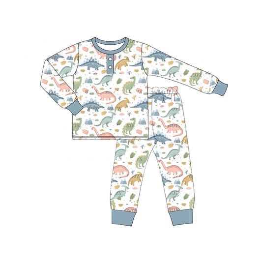 Pre-order BLP0941 baby Boys dinosaur pajamas ( Deadline September 29 )