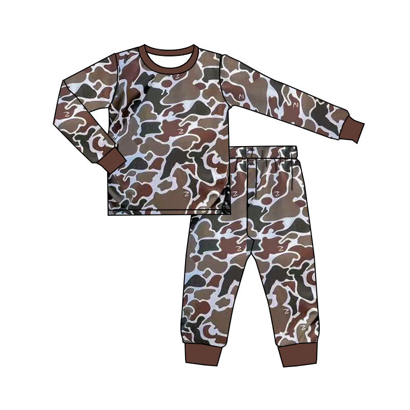 Pre-order BLP1241 boys camo pajamas -2025.9.12