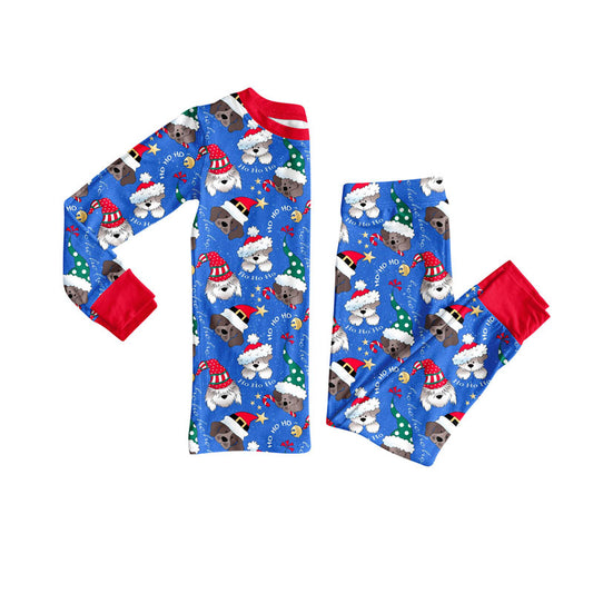 Pre-order BLP1243 boys Christmas puppy pajamas -2025.9.13