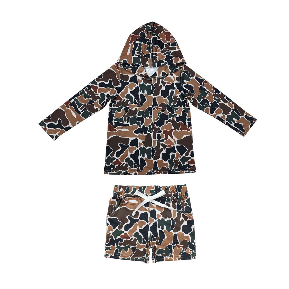 BLS0004  Boys camo long Sleeves shorts Outfits