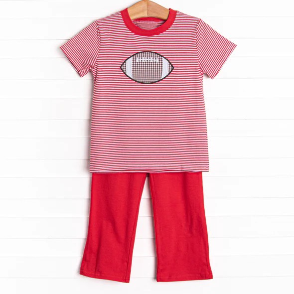 Pre-order BSPO0470 baby Boys red football outfits ( Deadline August 12 )