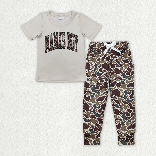 BSPO0475 Boys mama's boy camo outfits