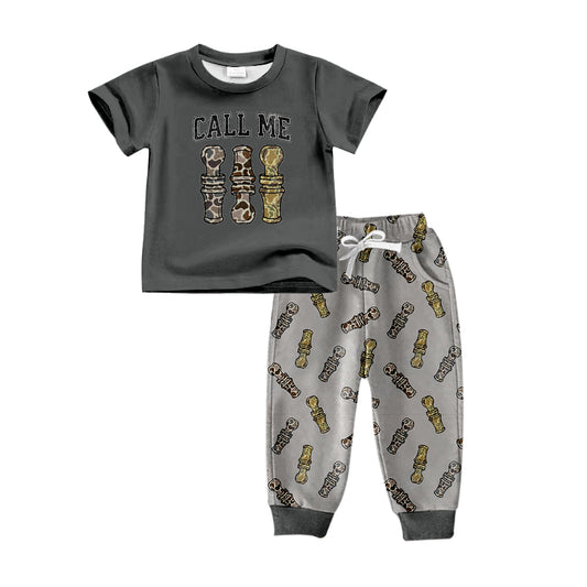 Pre-order BSPO0487 baby Boys call me outfits ( Deadline September 25 )