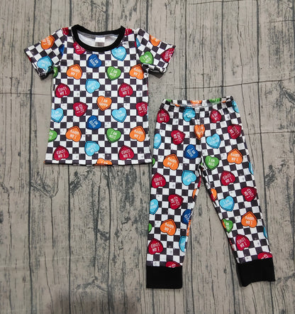 Pre-order BSPO0490 baby Boys Valentine pajamas