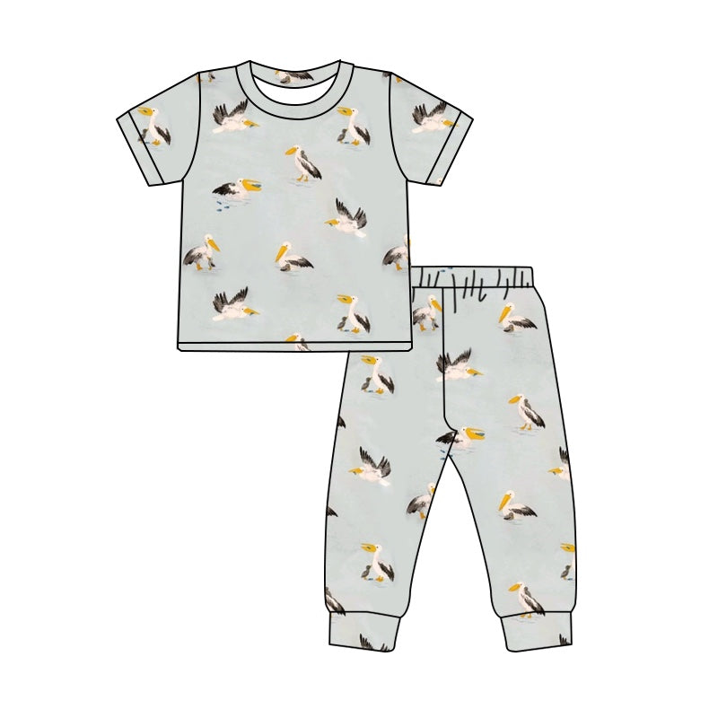 Pre-order BSPO0491 baby Boys duck pajamas ( Deadline September 30 )