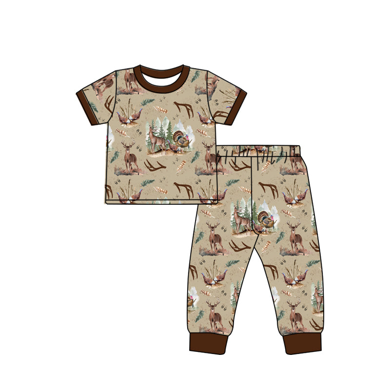 Pre-order BSPO0494 baby Boys duck pajamas ( Deadline Oct.3 )