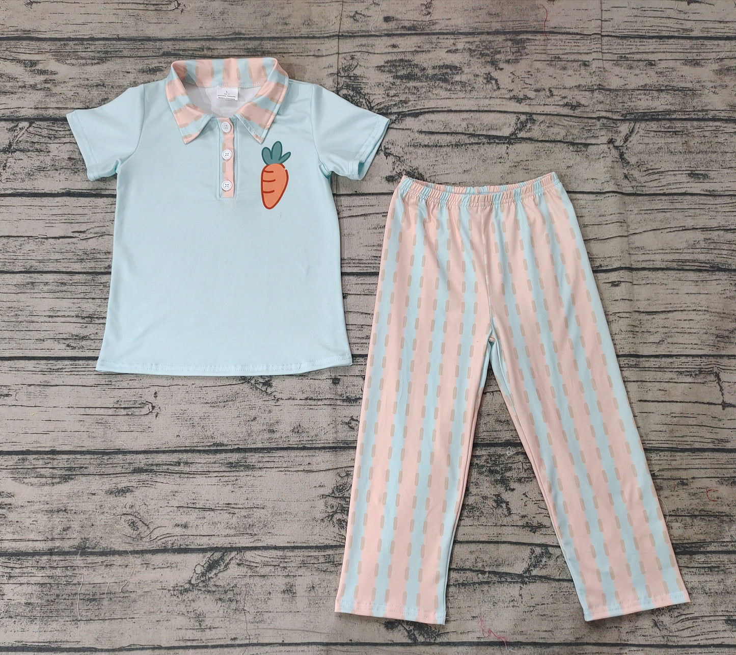 Pre-order BSPO0528 baby Boys carrot  blue outfits