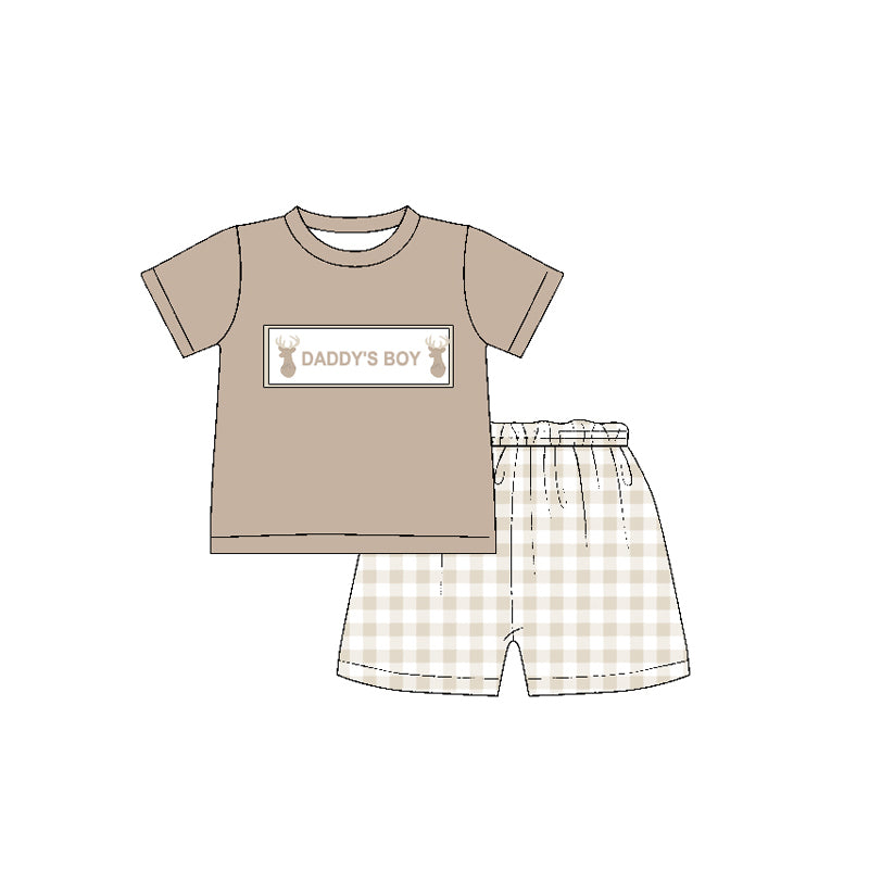 Pre-order BSSO1130 Boys daddy‘s boy shorts Outfits（Deadline Dec.10）