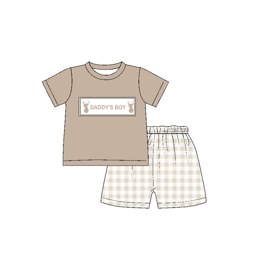 Pre-order BSSO1130 Boys daddy‘s boy shorts Outfits（Deadline Dec.10）