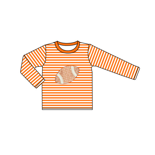 Pre-order BT0812 Boys orange football long sleeves Top ( Deadline August 7 )