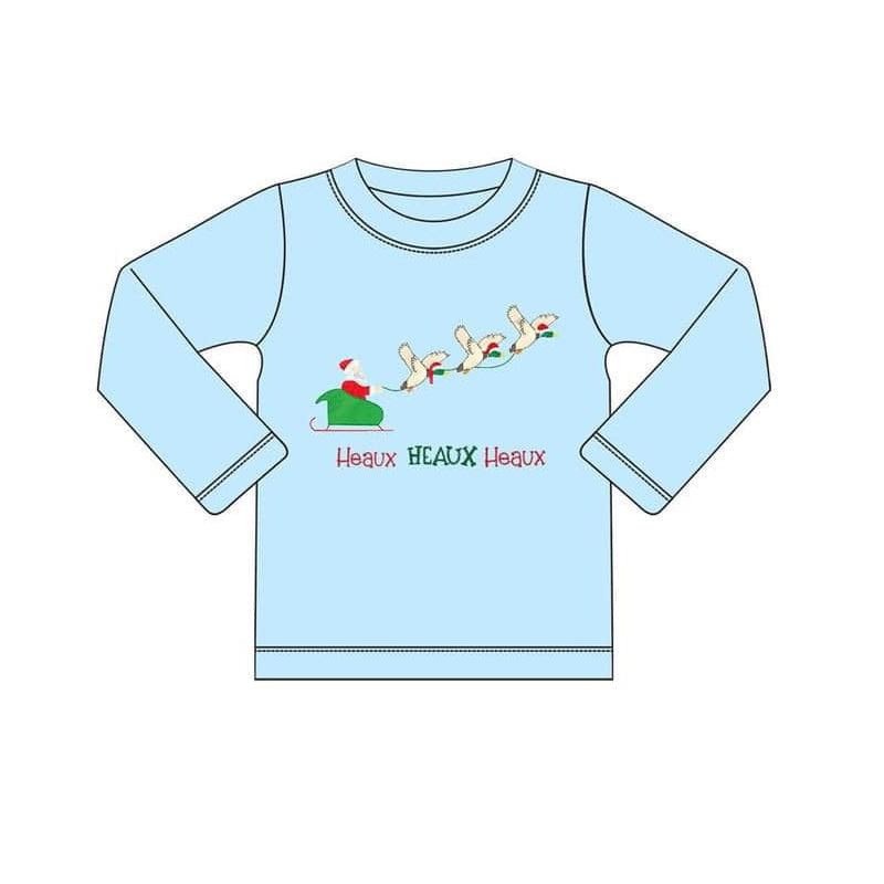 Pre-order BT0831 Boys Christmas duck long sleeves Top ( Deadline August 14 )