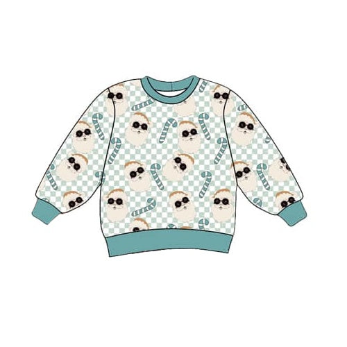 Pre-order BT0844 Boys Christmas santa long sleeves Top ( Deadline August 27 )