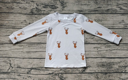 BT0854 Boys deer long sleeves Top