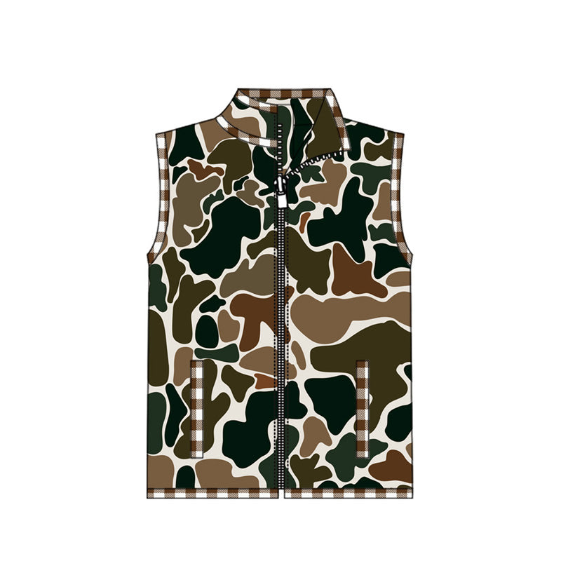 Pre-order BT0856 Boys camo zippy jacket