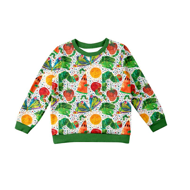 Pre-order BT0867 Boys caterpillar long sleeves Top ( Deadline Sept. 20 )