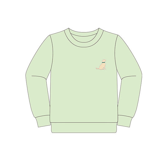 Pre-order BT0880 Boys green duck long sleeves Top ( Deadline Sept. 23 )