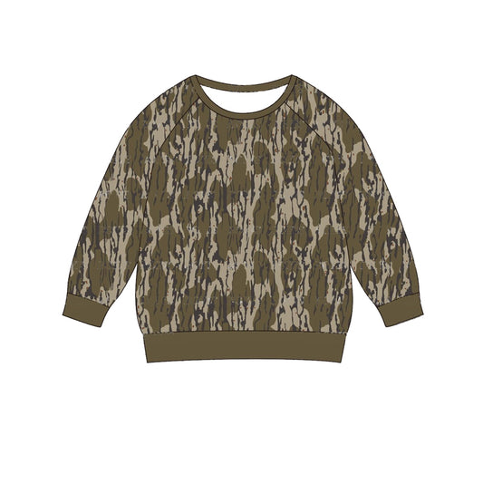 Pre-order BT0882 Boys camo long sleeves Top ( Deadline Sept. 23 )