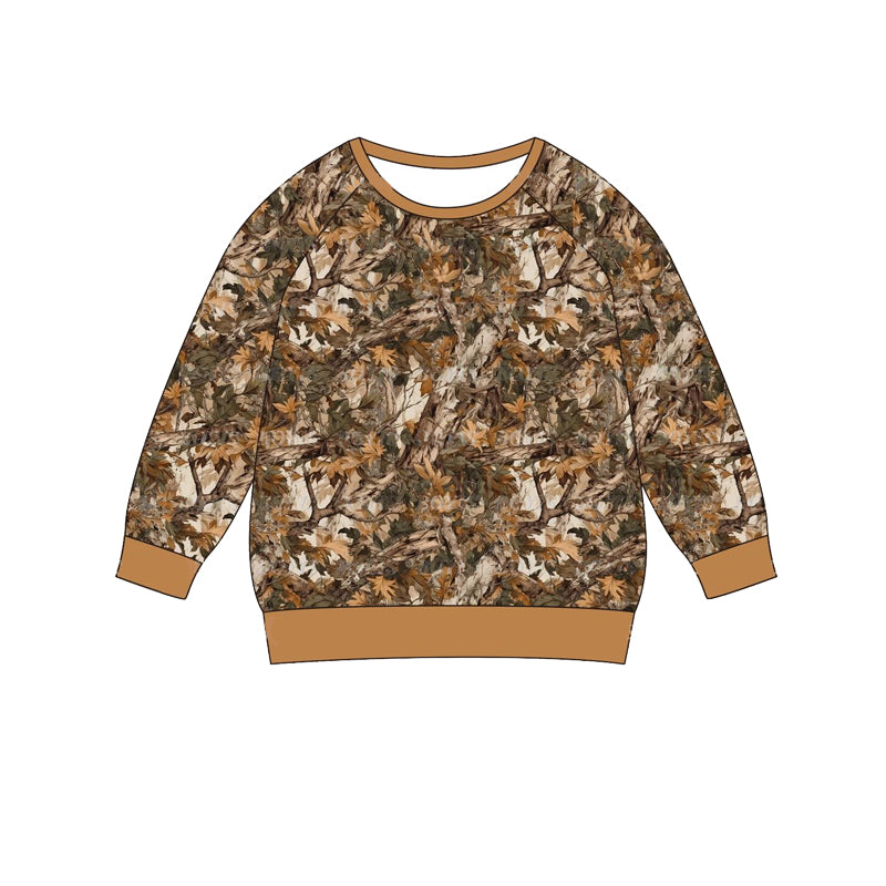 Pre-order BT0885 Boys camo long sleeves Top ( Deadline Sept. 23 )