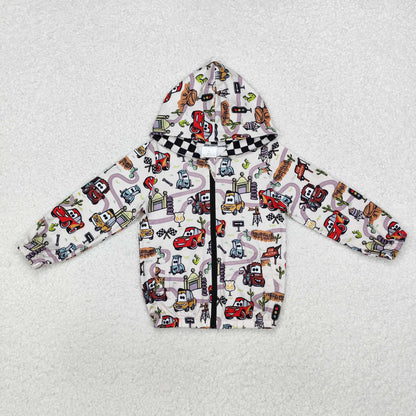 BT0889 Boys cartoon hooded coat