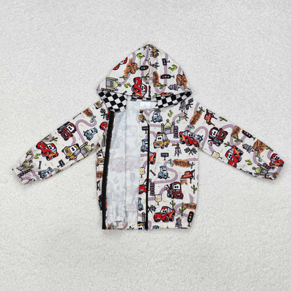 BT0889 Boys cartoon hooded coat