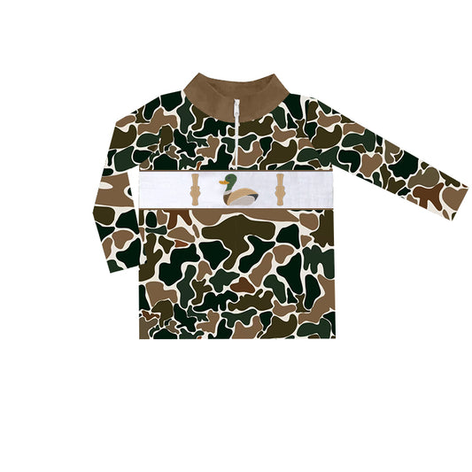 Pre-order BT0903 baby boys long sleeve camo duck pullover ( Deadline Sept.27 )