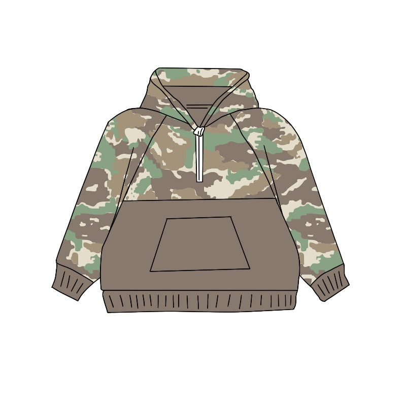 Pre-order BT0909 Boys green camo hoodies ( Deadline Sept.27 )