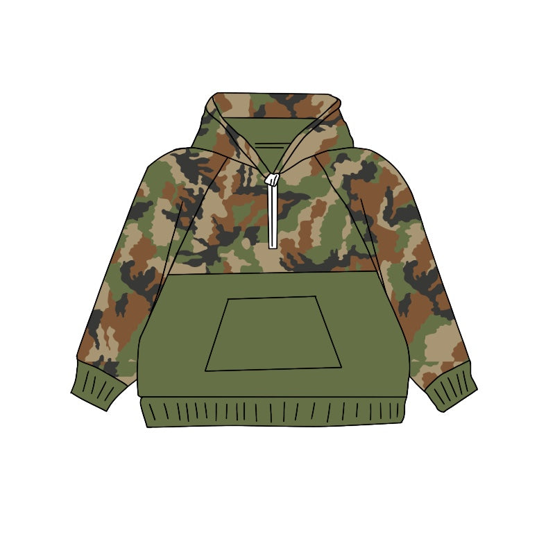 Pre-order BT0911 Boys green camo hoodies ( Deadline Sept.27 )