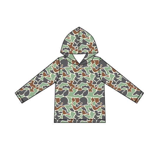 Pre-order BT0918 Boys green camo hoodies ( Deadline Oct.1 )