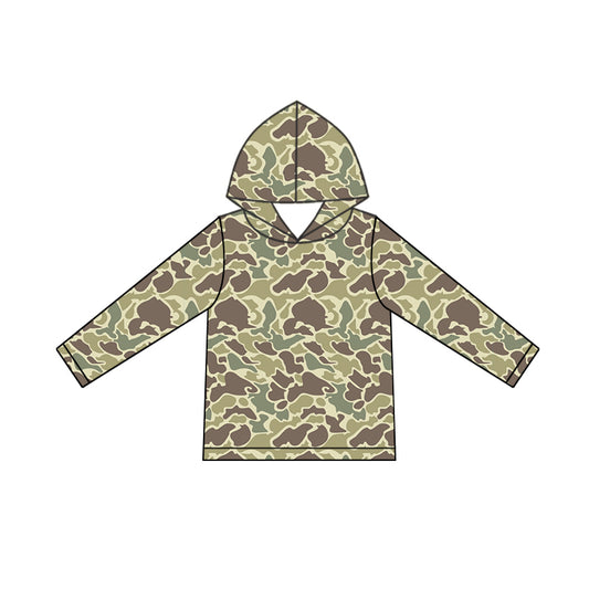 Pre-order BT0919 Boys green camo hoodies ( Deadline Oct.1 )