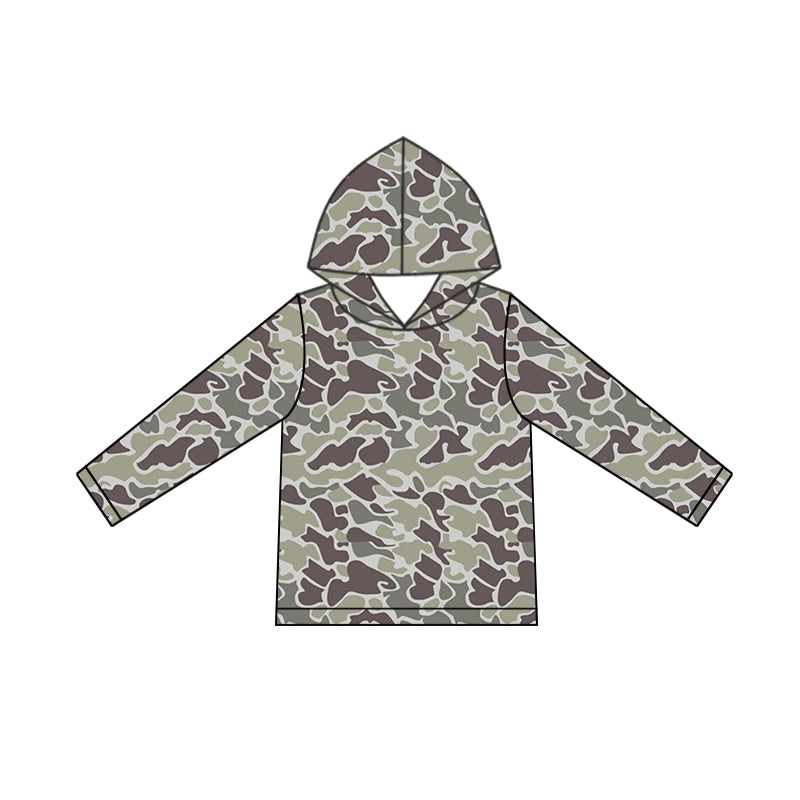 Pre-order BT0923 Boys green camo hoodies ( Deadline Oct.1 )