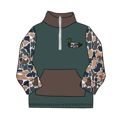 Pre-order BT0927 Boys camo duck pullover