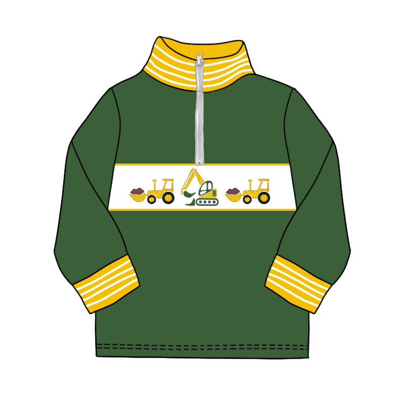 Pre-order BT0931 Boys dig truck pullover ( Deadline Oct.3 )